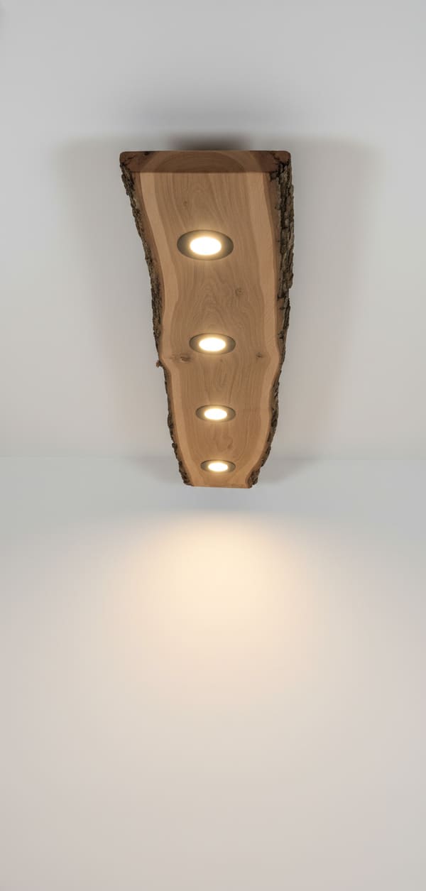 Oak Beam, Soft Ceiling Glow