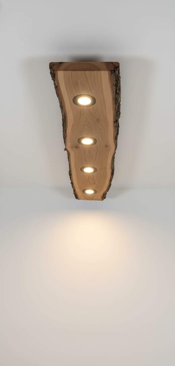Oak Beam, Soft Ceiling Glow