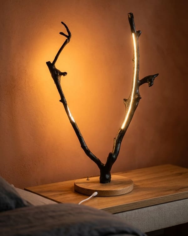 Cherry Branch Nightstand Lamp, 2 LED