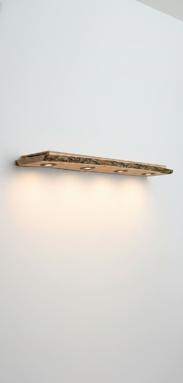 Live Edge Oak, Focused Downlight