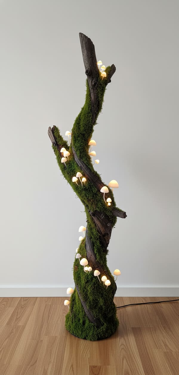 Oak Root, Moss, Glowing Mushrooms